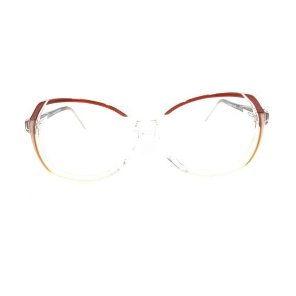 Swank Vintage Alexandra 791-090 Brown Clear Eyeglasses Frames 55-12 135 France - Picture 6 of 12